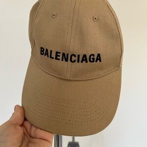 Balenciaga Beige Logo Cap